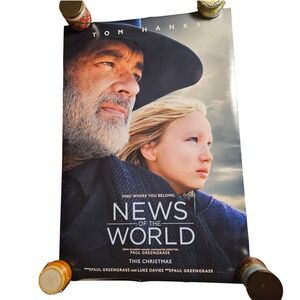 News of the World 2020 Original Advance Movie Poster 27x40 Tom Hanks D/S